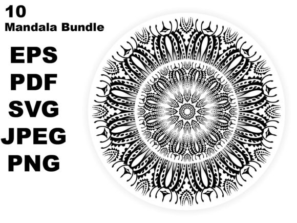 10 Magnificent Mandala Adult Color Page Graphics Review