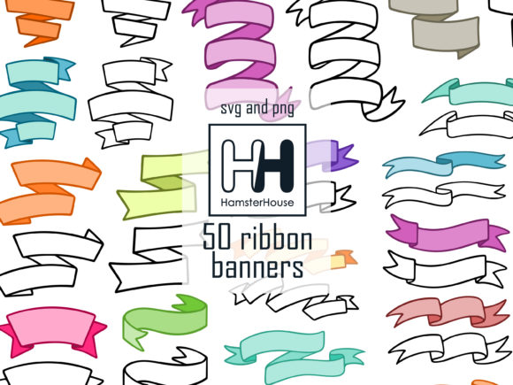 50 Ribbon Banners: Graphics & Decorative Elements Review