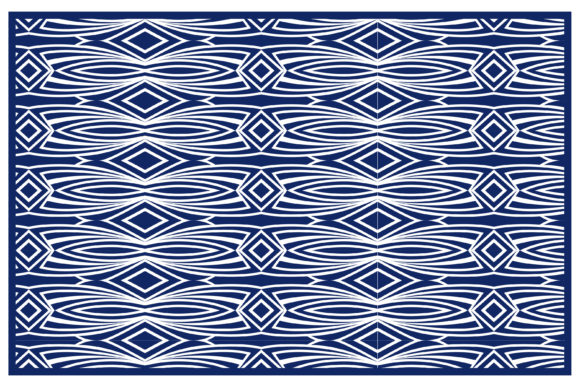 Abstract Tribal Blue Pattern: Graphics & Patterns Review