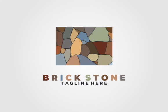 Brick Stone Icon Logo Vector: Graphics & Logos Review