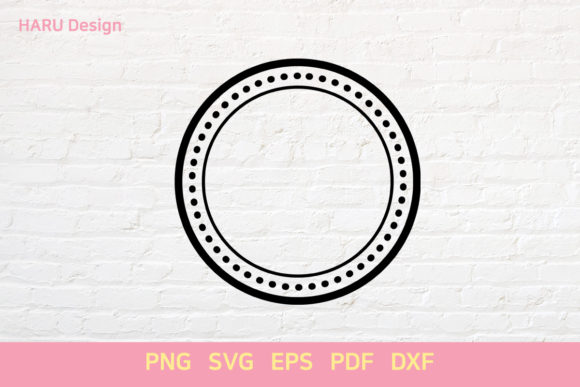 Circle Dotted Line Graphics for Decorative Design Projects