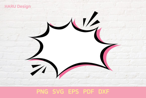 Comic Speech Bubble Graphics for Decorative Elements