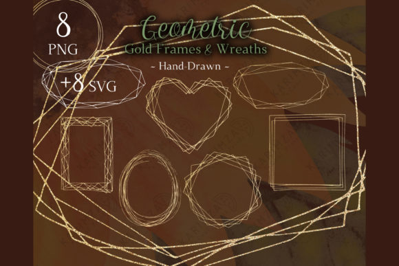 Gold Frame Clipart: Premium Graphics & Decorative Elements