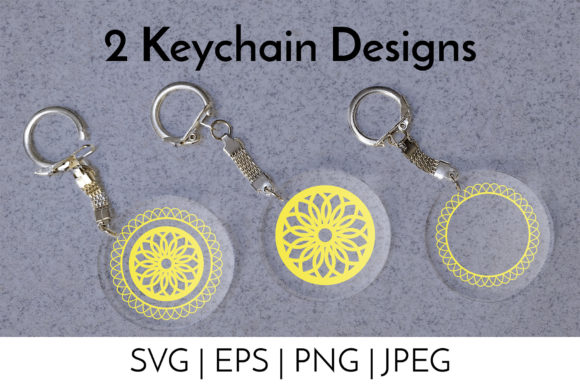 Keychain Boho Abstract Backgrounds SVG: Decorative Graphics for Local Branding