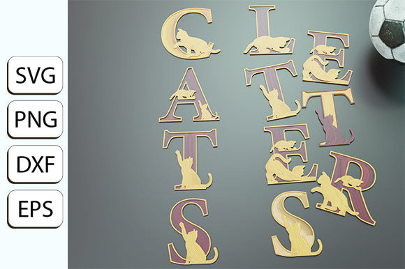 Layered Cats Letters for Decoration: A Brand Designer’s Review of This Playful Graphic Design Asset