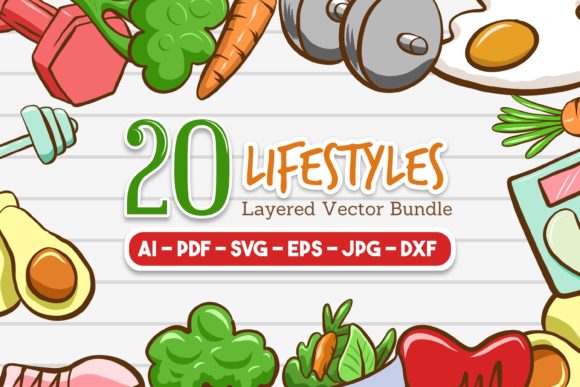Lifestyle SVG Vector Set: Decorative Graphics for Content Publishers