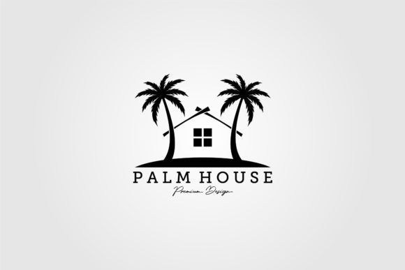 Palm House Logo Vector Illustration Review