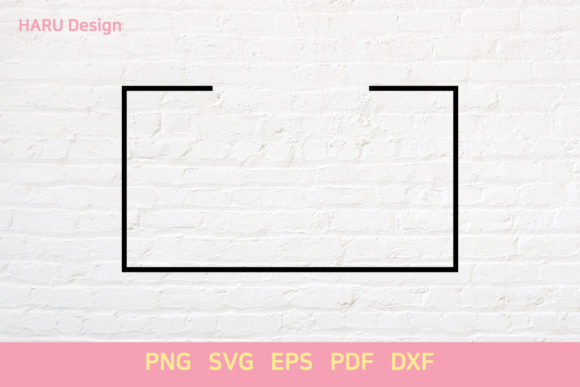 Rectangle Split Graphics for Decorative Elements in Handmade Crafts