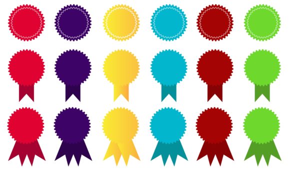 Ribbon Set for Banner: Graphics & Decorative Elements