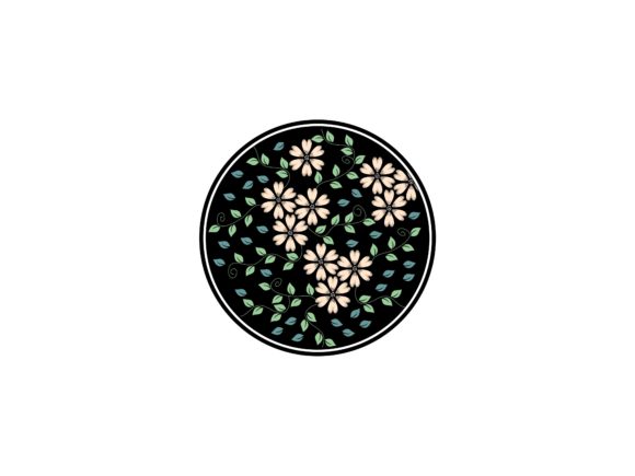 Round Leaves and Flowers Patterns: Graphics & Logos Review