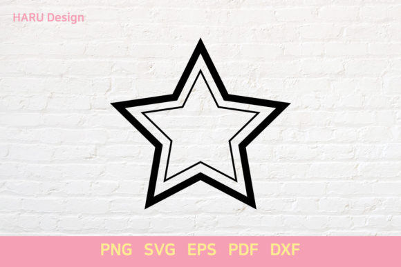 Star Outline Frame: Graphics & Decorative Elements