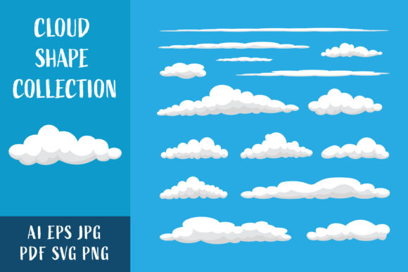 Vector Design Cloud Collection: Graphics & Decorative Elements